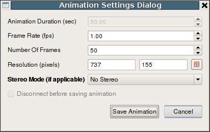 Choose the dimensions of saved animation images